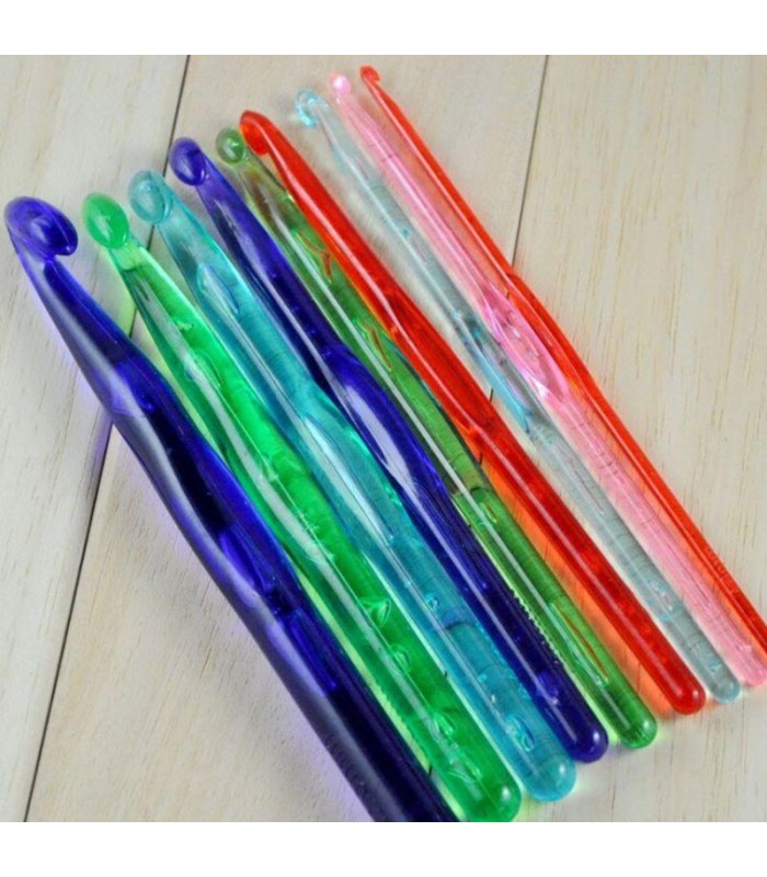 Crochet needle set acrylic 9 sizes Lady Dee´s Traumgarne Export