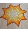 Astra - Схема вязания крючком - одеяло в виде звезды - на немецком языке