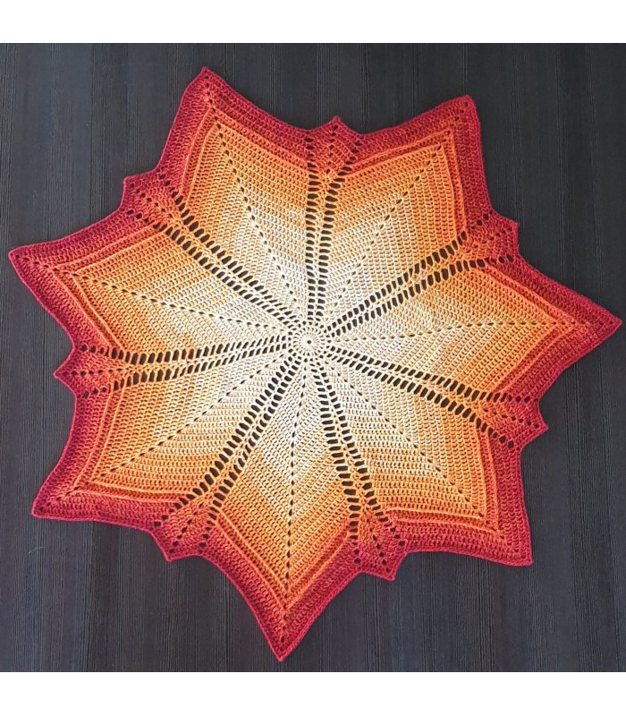 Nirwana - crochet Pattern - star blanket - german - Lady Dee´s