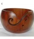 round wooden bowl for wool ...