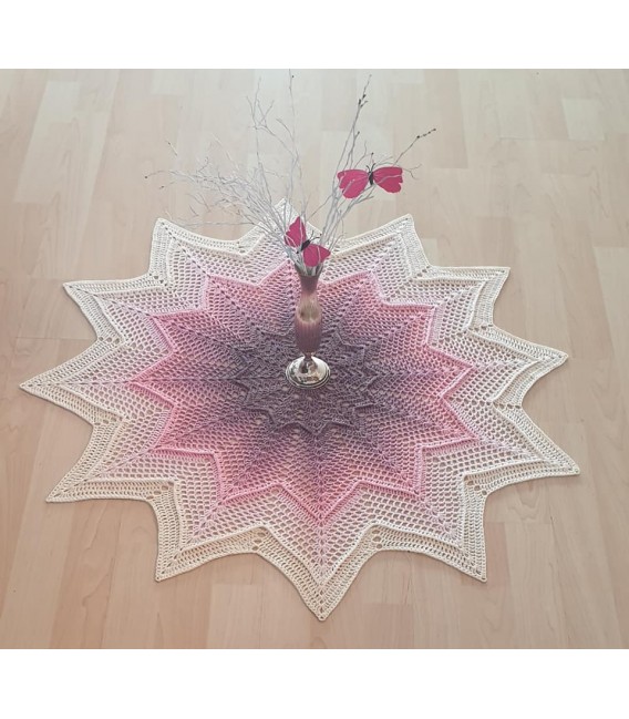 Phönix - Схема вязания крючком - одеяло в виде звезды - на английском языке