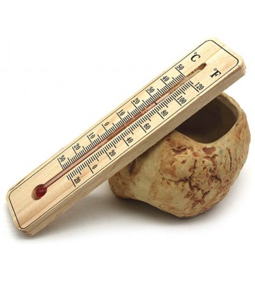 analog wooden thermometer - small - Lady Dee´s Traumgarne Export