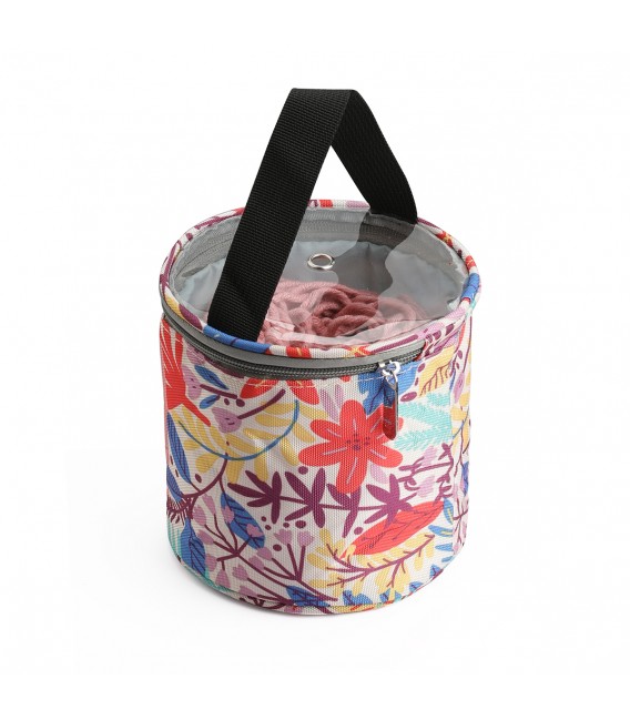 Utensilo - colorful Bobbel bag round with thread eyelet
