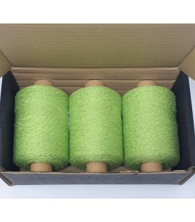 Fil scintillant - fil de paillettes Menta-Silber - pack