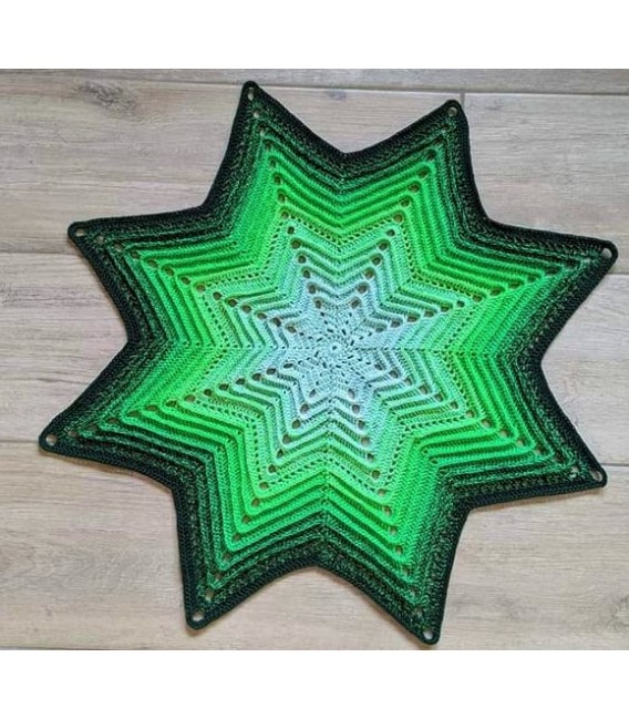Galaktica - Схема вязания крючком - одеяло в виде звезды - на немецком языке