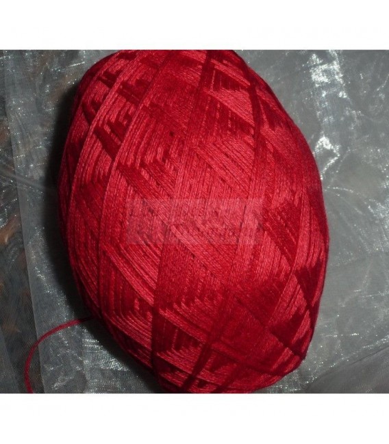 Lace Yarn - Black - Red - Gold - 3 skeins 100g each