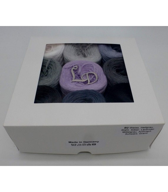 Un paquet Bobbelinchen Lady Dee's Farben des Lebens (Couleurs de vie) (4 fils - 900m) - Teintes grises - Photo 5