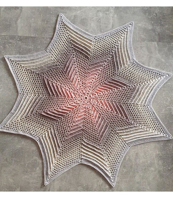 Nanami - Схема вязания крючком - одеяло в виде звезды - на английском языке