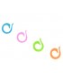 Round colored stitch markers open - 20 pieces ...