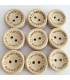 5 Wooden buttons natural - with engraving Handmade ...