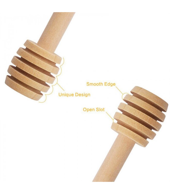 8 Holzlöffel Set – Handgefertigte Mini-Löffel, 14,5 Cm – Für Honig, Tee, Kaffee, Gewürze & Mehr