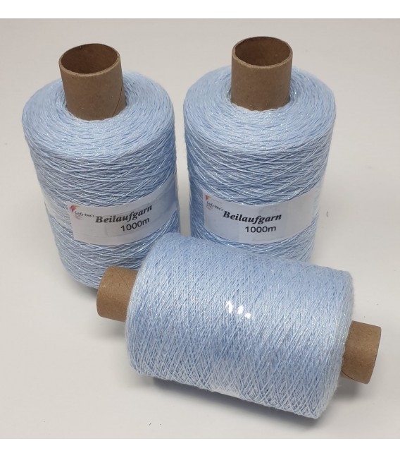 Glitter yarn - glitter thread Hellblau/Perlmutt/Irisée - pack
