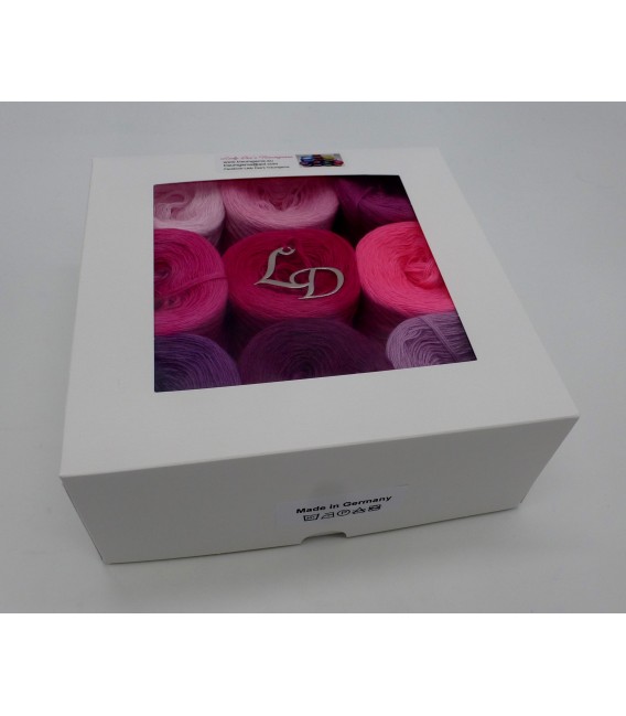 Un paquet Bobbelinchen Lady Dee's Farben des Lebens (Couleurs de vie) (4 fils - 900m) - Teintes rose - Photo 2