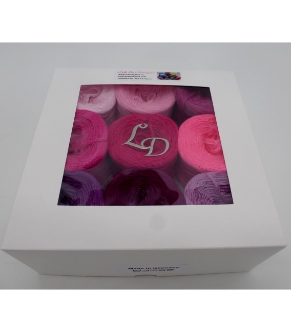 Un paquet Bobbelinchen Lady Dee's Farben des Lebens (Couleurs de vie) (4 fils - 900m) - Teintes rose - Photo 6