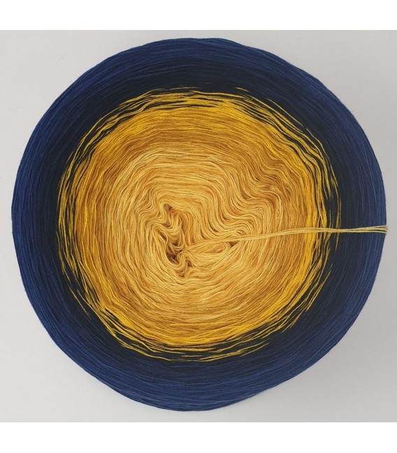 Golden Blue - 4 ply gradient yarn