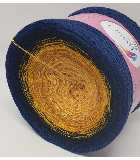 Golden Blue - 4 ply gradient yarn