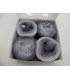 gradient yarn 3ply Silbermond with Glitter - 4 Bobbelinis in the set 3 ...