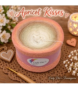 Apricot Kisses - Мега Bobbel - 4 нитевидные градиента пряжи