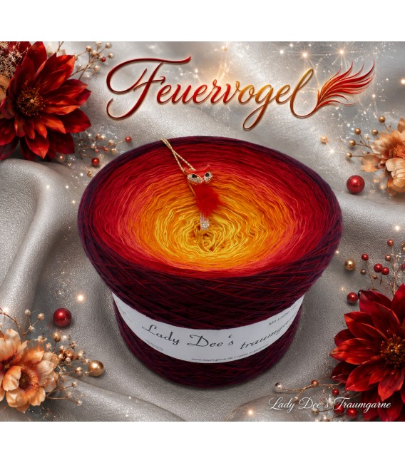 Feuervogel (Firebird) Gigantic Bobbel - 4 ply gradient yarn - image 1