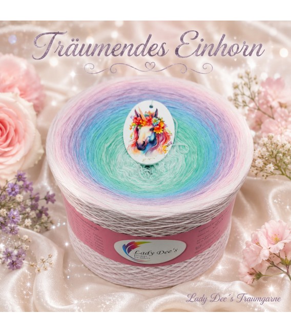 Träumendes Einhorn (Rêver la licorne) Gigantesque Bobbel - 4 fils de gradient filamenteux - photo 1