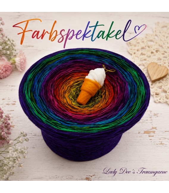 Farbspektakel (Color Spectacle) Gigantic Bobbel - 4 ply gradient yarn - image 1