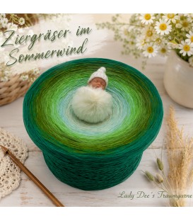 Ziergräser im Sommerwind (Graminées ornementales dans le vent d'été) Gigantesque Bobbel - 4 fils de gradient filamenteux - photo