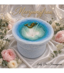 Meerjungfrau (Mermaid (sirène)) Mega Bobbel - 500g - 4 fils de gradient filamenteux - photo 1