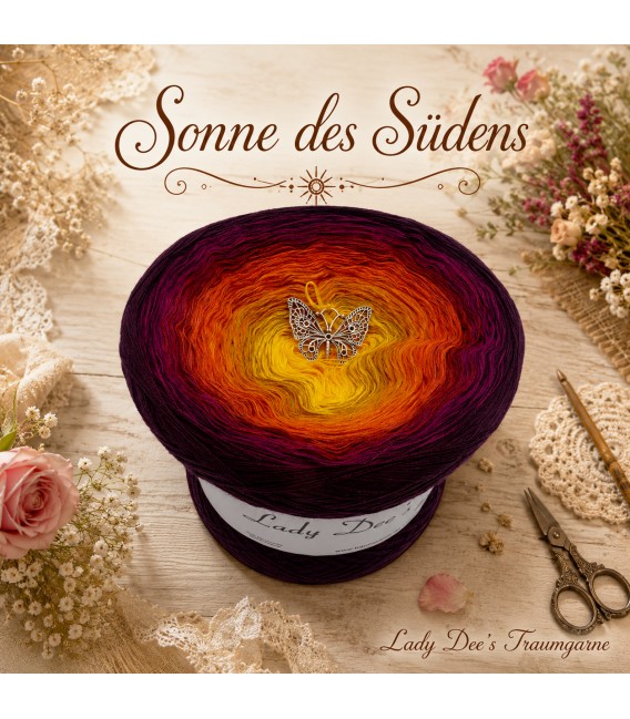 Sonne des Südens (Soleil du sud) Mega Bobbel - 4 fils de gradient filamenteux - photo 1