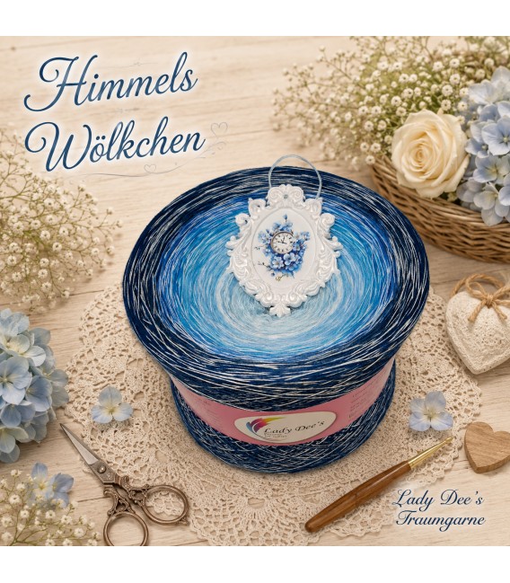 Himmels Wölkchen Gigantischer Bobbel - Farbverlaufsgarn 4-fädig - Bild 1