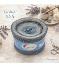 Grauer Wolf - Megabobbel - Farbverlaufsgarn 4-fädig