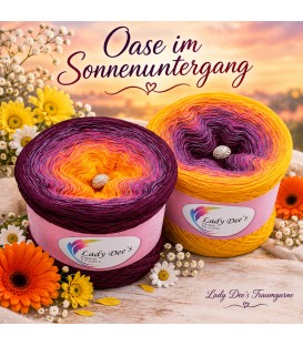 Oase im Sonnenuntergang
