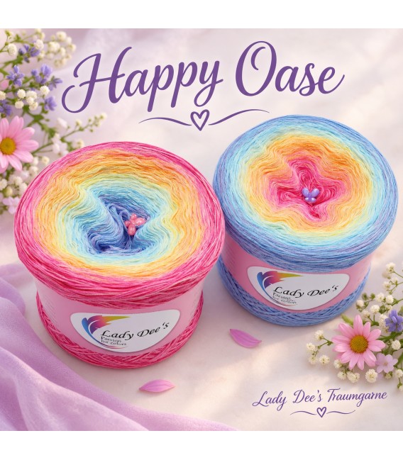 Happy Oase - 4 нитевидные градиента пряжи