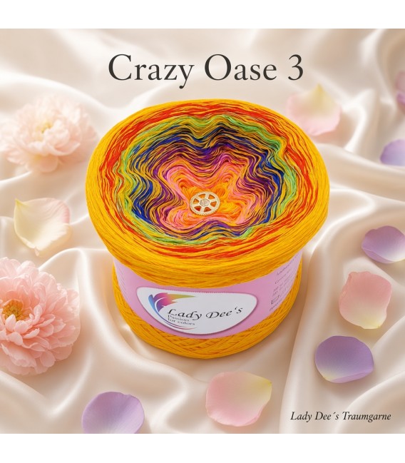 Crazy Oase 3 - 4 нитевидные градиента пряжи - Фото 1