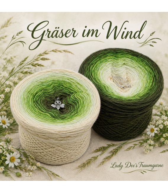 Gräser im Wind - Farbverlaufsgarn 4-fädig - Bild 1