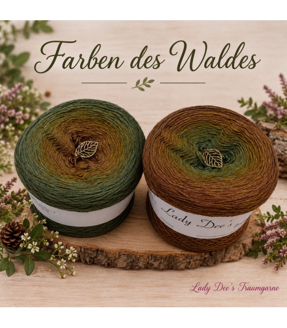 Farben des Waldes (Цвета леса) - 4 нитевидные градиента пряжи - Фото 1