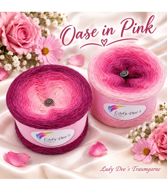 Oase in Pink (Oasis in pink) - 3 ply gradient yarn - image 1