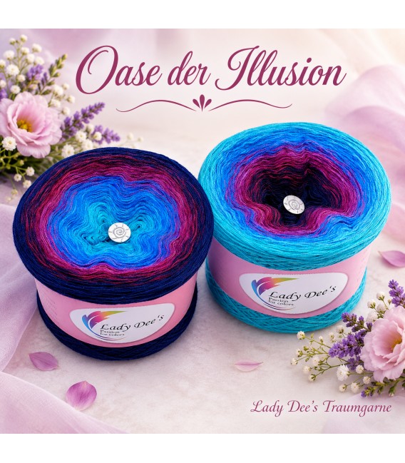Oase der Illusion (Oasis of illusion) - 3 ply gradient yarn - image 1