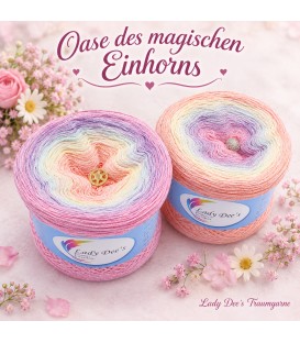 Oase des magischen Einhorns (mit Glitzer)
