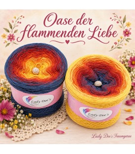 Oase der flammenden Liebe (Oasis of flaming love) - 4 ply gradient yarn -  image 1