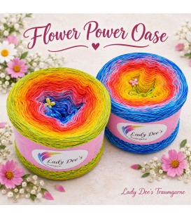 Flower Power Oase - 4 нитевидные градиента пряжи