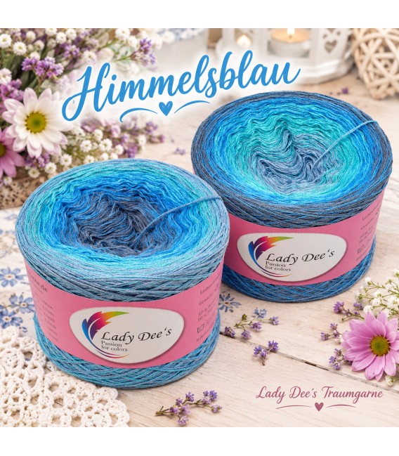 Himmelsblau - 4 ply gradient yarn