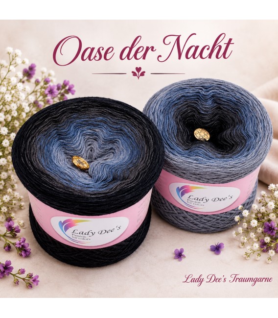 Oase der Nacht (Оазис ночи) - 4 нитевидные градиента пряжи - Фото 1
