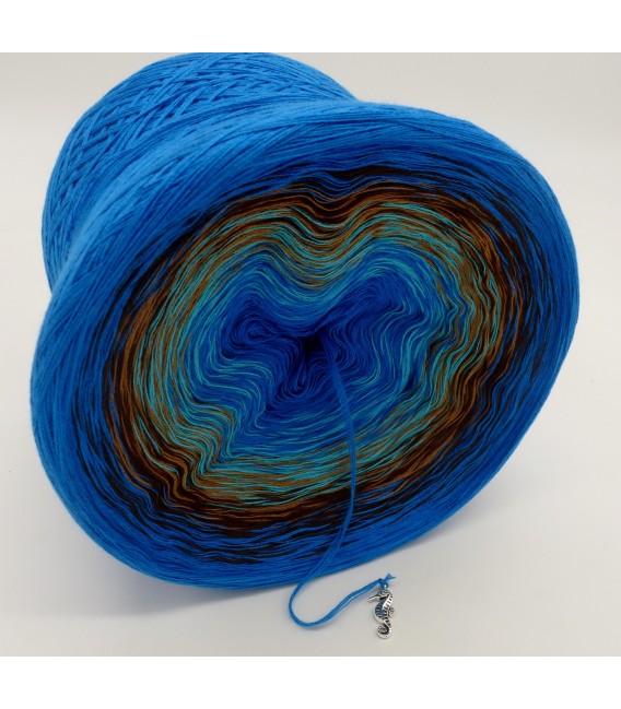 Meeresrauschen (Sea rushing) - Sea Blue inside and outside - 4 ply gradient yarn - image 3