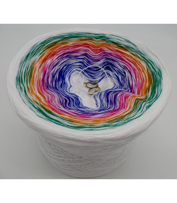 Blütenzauber - Weiss durchlaufend - Farbverlaufsgarn 4-fädig - Bild 1