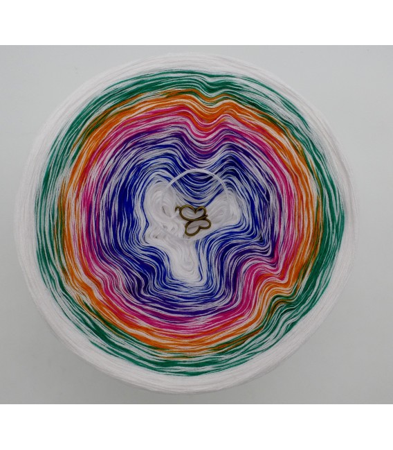 Blütenzauber - Weiss durchlaufend - Farbverlaufsgarn 4-fädig - Bild 2