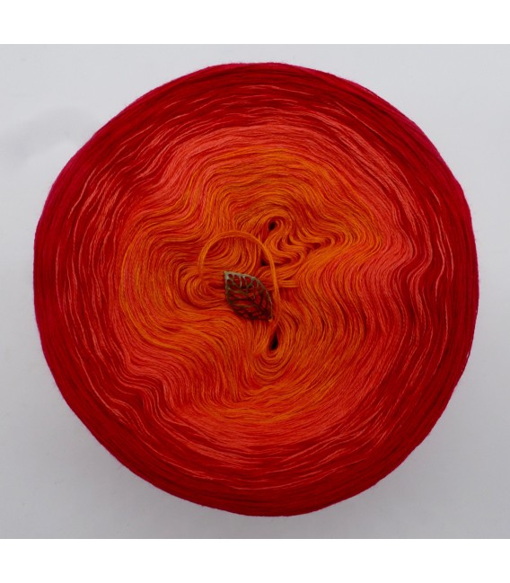 Blutorange (красного апельсина) - 3 нитевидные градиента пряжи - Фото 3