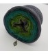 Green - green gras of home 3F - medium gray continuously - 3 ply gradient yarn image 3 ...