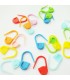 Lockable colored stitch markers - 100 pieces 1 ...
