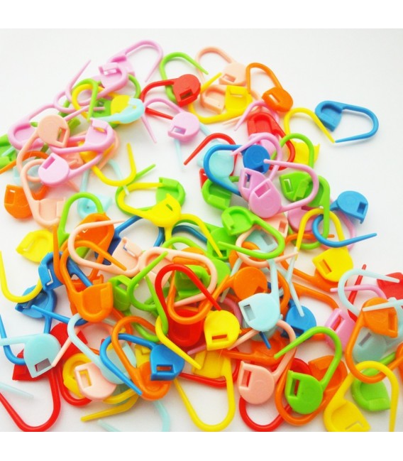 Lockable colored stitch markers - 100 pieces 4