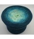Smaragd küsst Petrol (Emerald kisses petrol) - 4 ply gradient yarn - image 2 ...